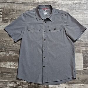 Gerry Lightweight Quick Dry Stretchy Button Up Short Sleeve Camping Hiking Shirt